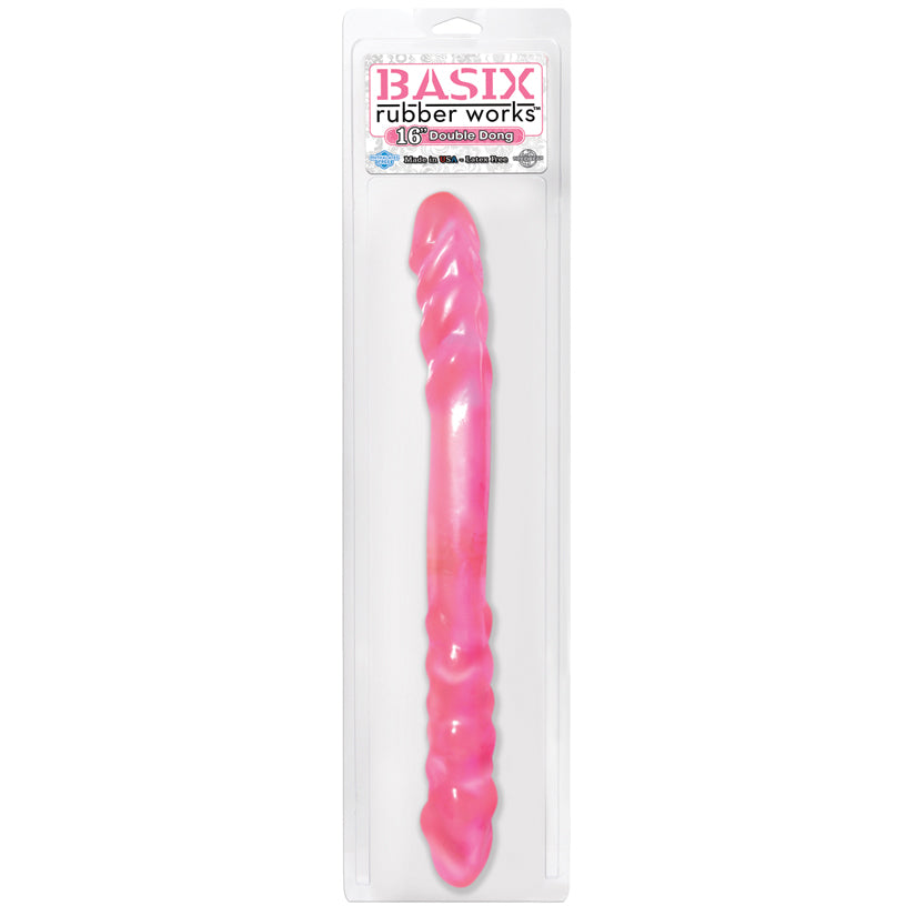 BASIX 16" DOUBLE DONG PINK
