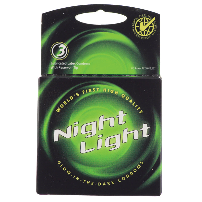 NIGHT LIGHT CONDOMS 3PAK BOX