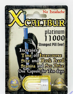 Xcalibur Platinum 11000 Male Sexual Performance Enhancement Pill